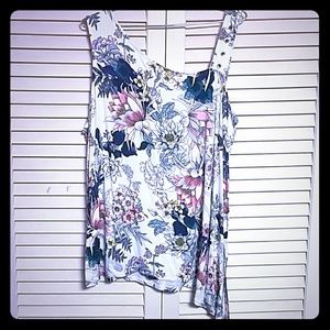 Cable and Gauge Asymmetrical Tank Top